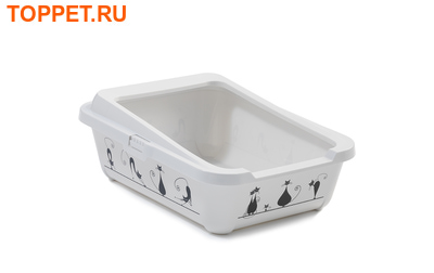 Moderna туалет лоток угловой corner tray 55x45x13h см серый